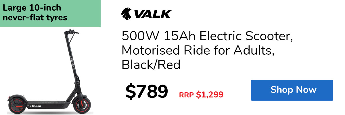 500W 15Ah Electric Scooter, Motorised Ride for Adults, Black/Red