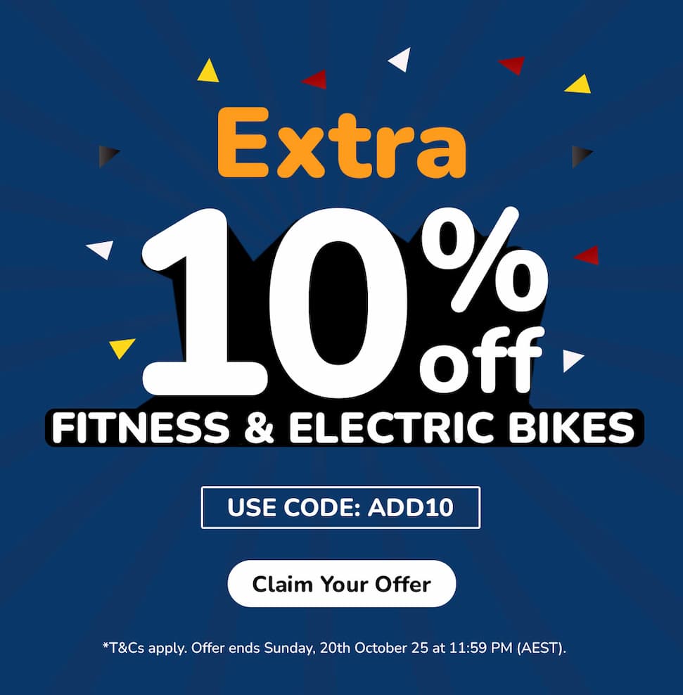 Extra 10% off Fitness and Electric Bikes Use Code: ADD10
