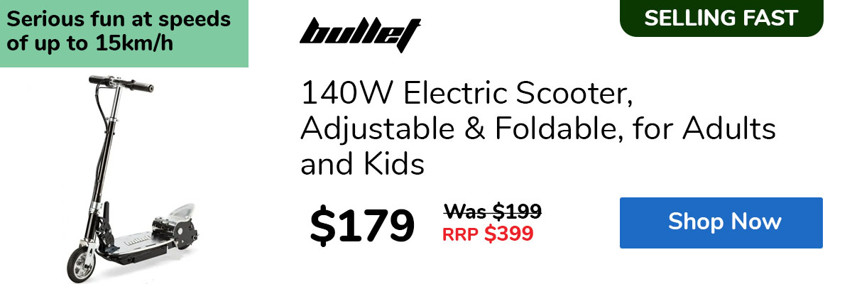 140W Electric Scooter, Adjustable & Foldable, for Adults and Kids