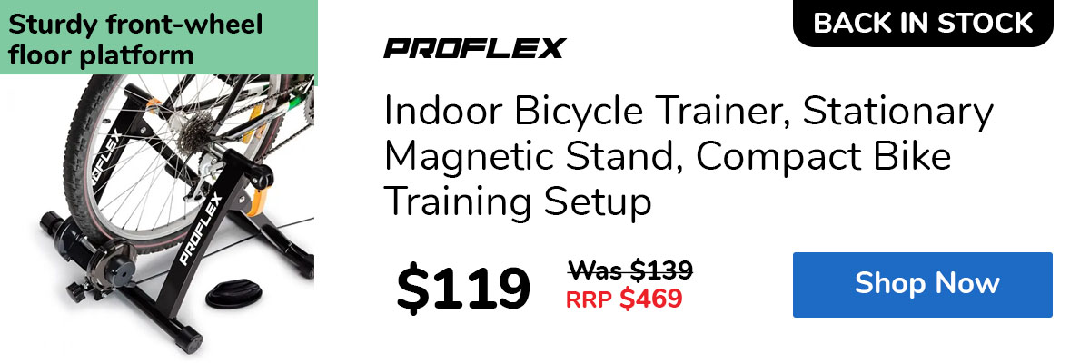 Indoor Bicycle Trainer, Stationary Magnetic Stand, Compact Bike Training Setup