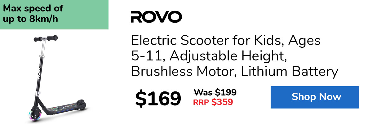 Electric Scooter for Kids, Ages 5-11, Adjustable Height, Brushless Motor, Lithium Battery