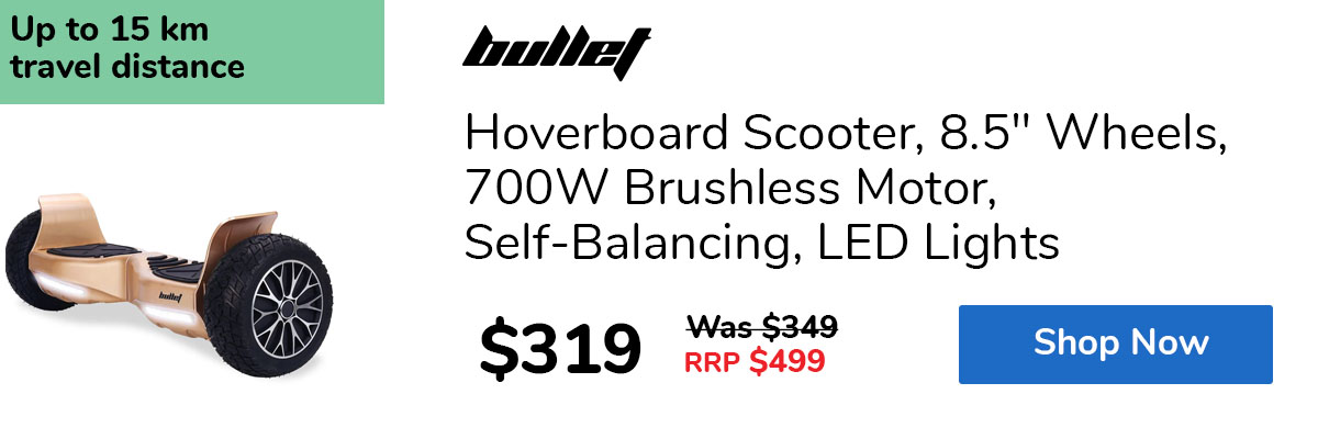 Hoverboard Scooter, 8.5" Wheels, 700W Brushless Motor, Self-Balancing, LED Lights
