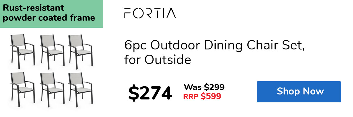 6pc Outdoor Dining Chair Set, for Outside