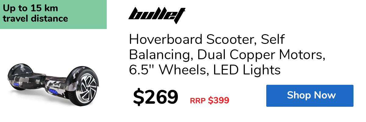Hoverboard Scooter, Self Balancing, Dual Copper Motors, 6.5" Wheels, LED Lights