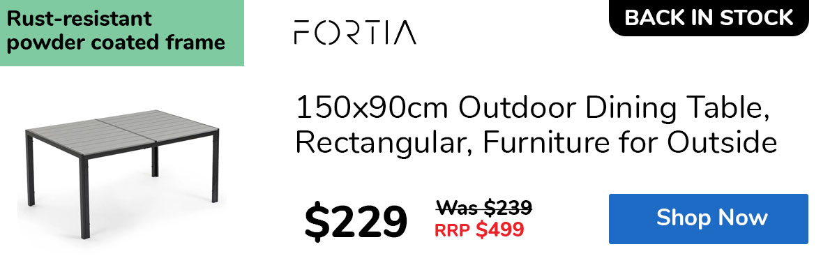 150x90cm Outdoor Dining Table, Rectangular, Furniture for Outside