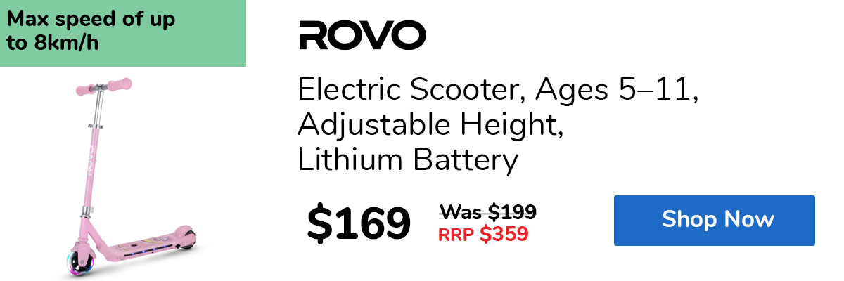 Electric Scooter, Ages 5–11, Adjustable Height, Lithium Battery