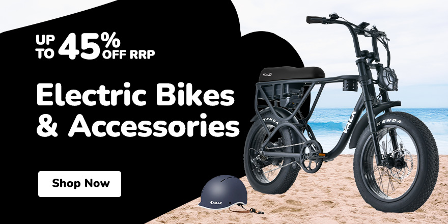 ELECTRIC BIKES & ACCESSORIES UP TO 45% OFF RRP
