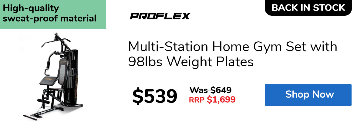 Multi-Station Home Gym Set with 98lbs Weight Plates