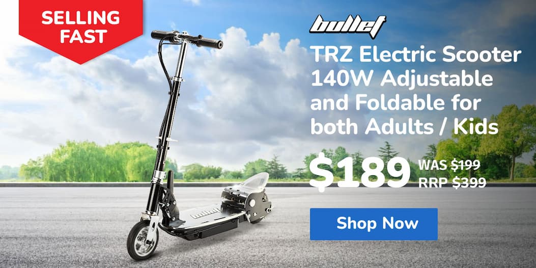 BULLET TRZ Electric Scooter 140W Adjustable and Foldable for both Adults / Kids