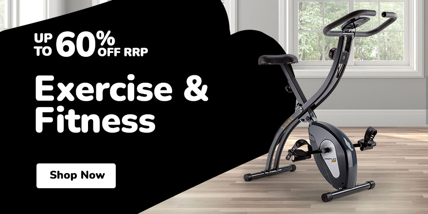 EXERCISE & FITNESS UP TO 60% OFF RRP
