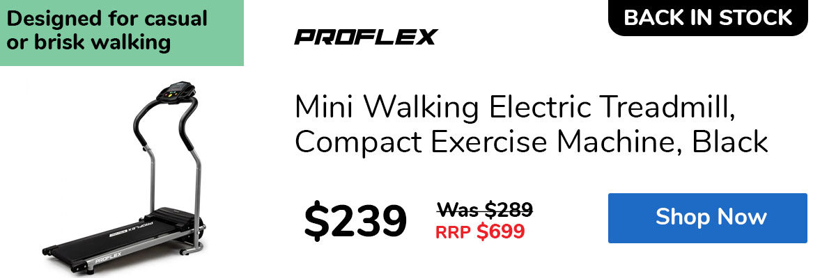 Mini Walking Electric Treadmill, Compact Exercise Machine, Black