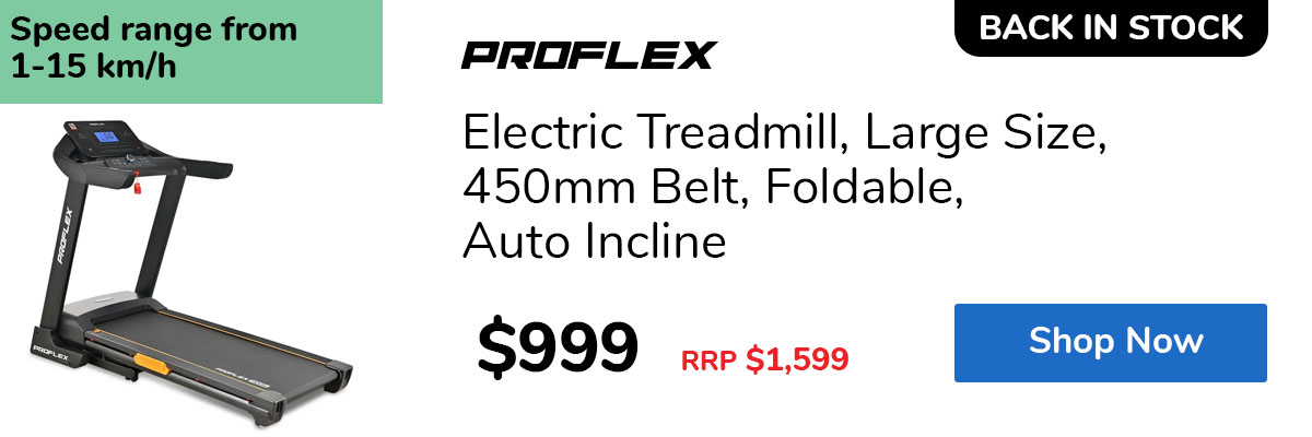 Electric Treadmill, Large Size, 450mm Belt, Foldable, Auto Incline