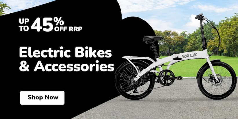 ELECTRIC BIKES & ACCESSORIES UP TO 45% OFF RRP