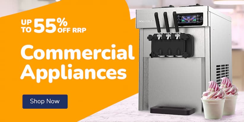 COMMERCIAL APPLIANCES UP TO 55% OFF RRP