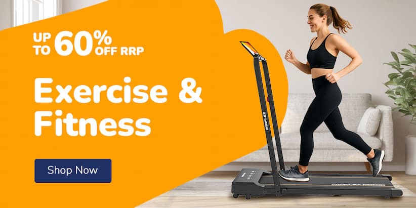 EXERCISE & FITNESS UP TO 60% OFF RRP