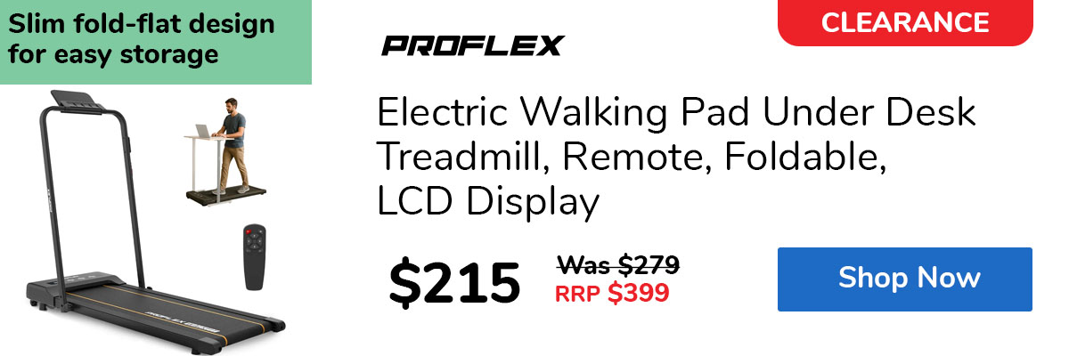 Electric Walking Pad Under Desk Treadmill, Remote, Foldable, LCD Display