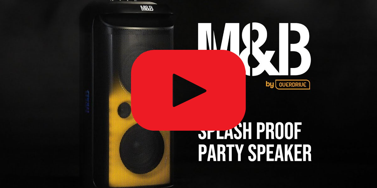 Get the Party Started with the M&B PS62 Splash Proof Party Speaker