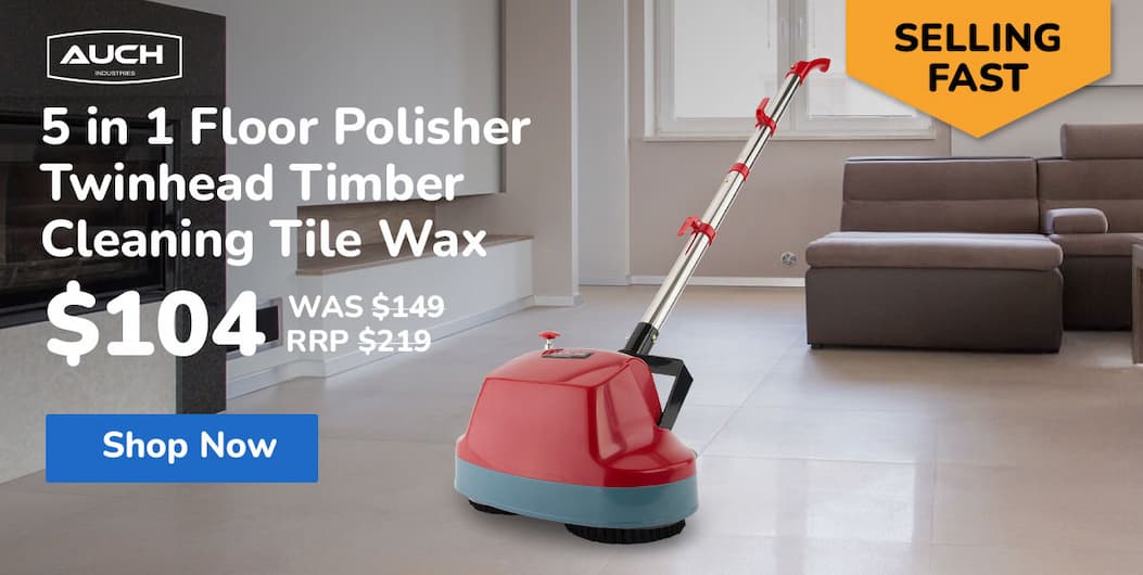 Auch 5 in 1 Floor Polisher Twinhead Timber Cleaning Tile Wax Buffer Cleaner