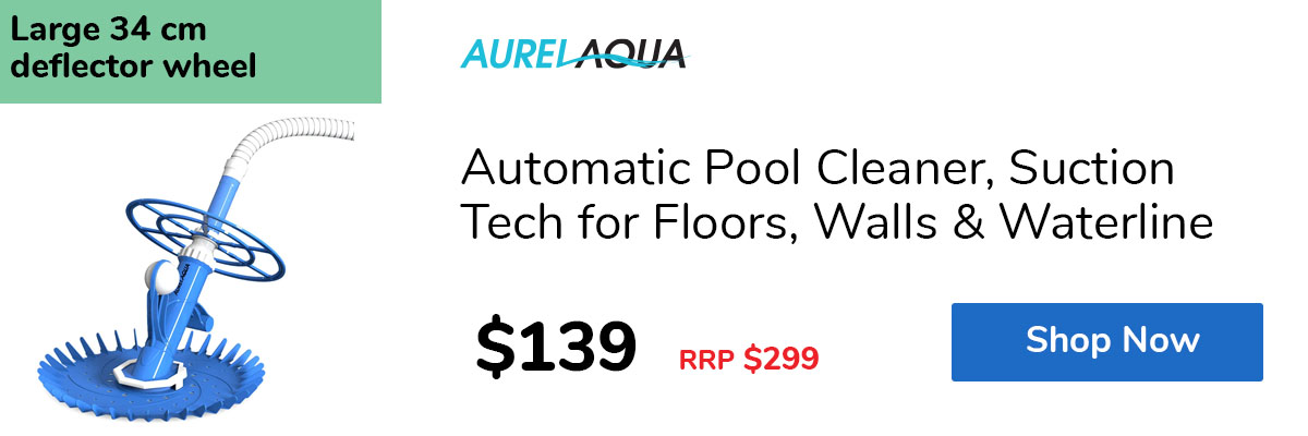 Automatic Pool Cleaner, Suction Tech for Floors, Walls & Waterline