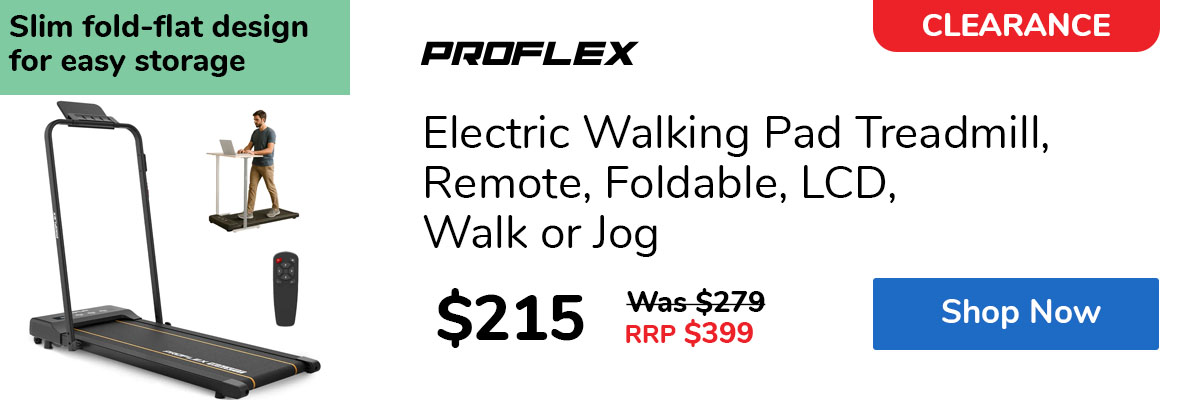 Electric Walking Pad Treadmill, Remote, Foldable, LCD, Walk or Jog