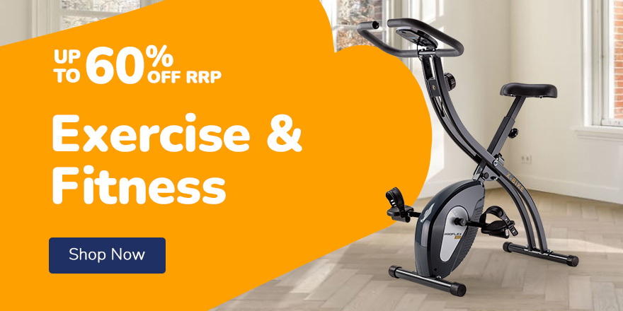 EXERCISE & FITNESS UP TO 60% OFF RRP