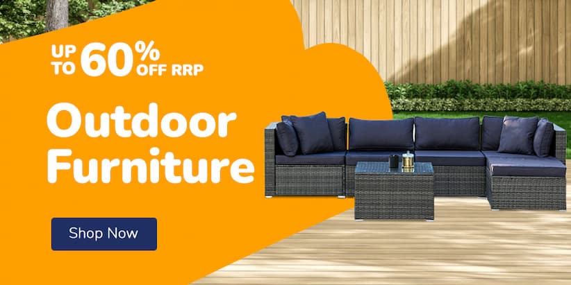 OUTDOOR FURNITURE UP TO 60% OFF RRP
