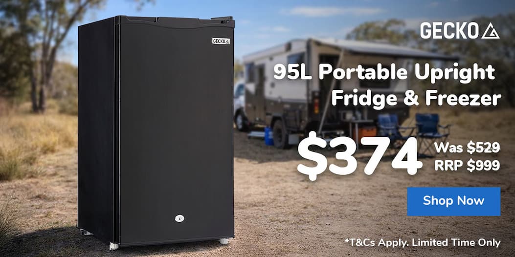 95L Portable Upright Fridge & Freezer