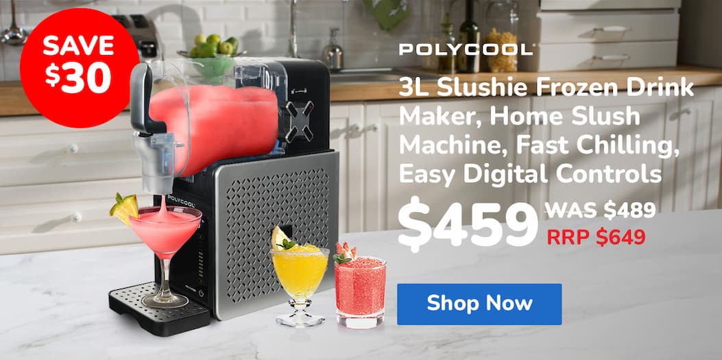 POLYCOOL 3L Slushie Frozen Drink Maker, Home Slush Machine, Fast Chilling, Easy Digital Controls