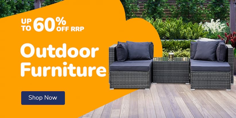 OUTDOOR FURNITURE UP TO 60% OFF RRP