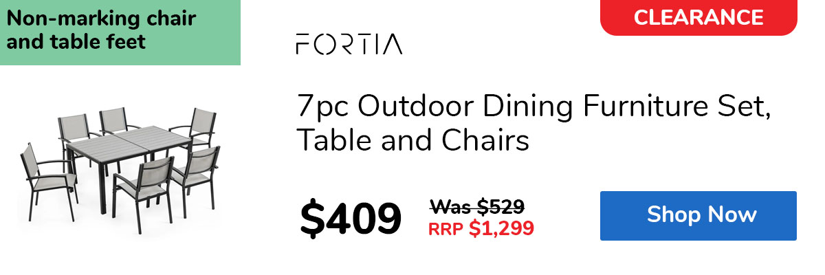 7pc Outdoor Dining Furniture Set, Table and Chairs