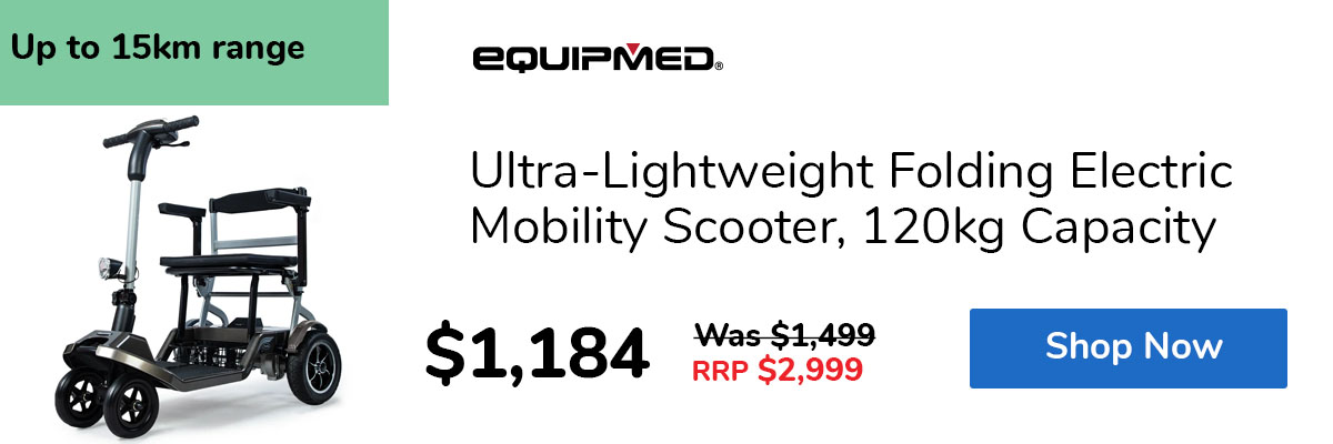 Ultra-Lightweight Folding Electric Mobility Scooter, 120kg Capacity