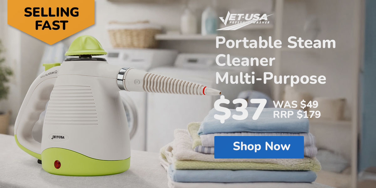 JET-USA Portable Steam Cleaner Multi-Purpose High Pressure Handheld