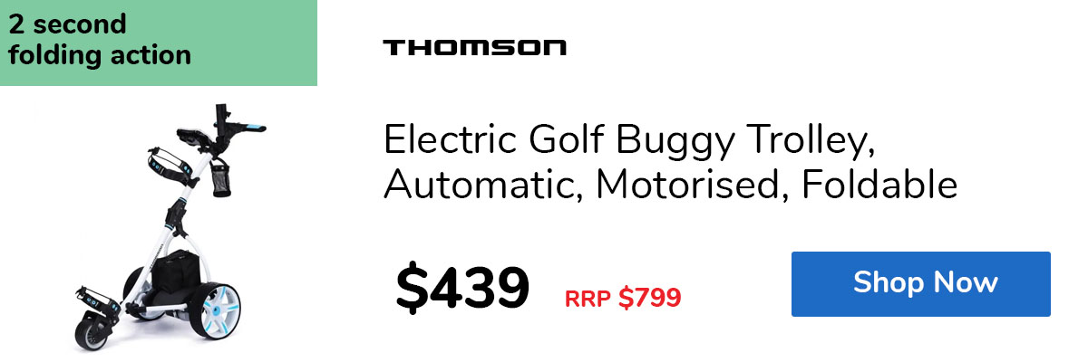 Electric Golf Buggy Trolley, Automatic, Motorised, Foldable