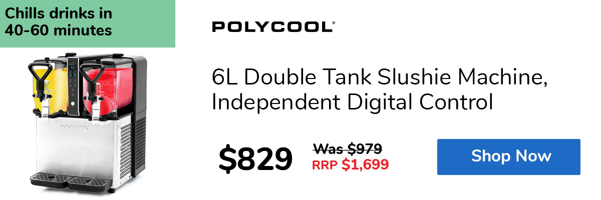 6L Double Tank Slushie Machine, Independent Digital Control
