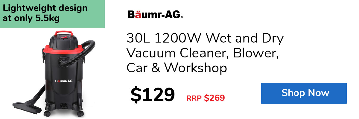 30L 1200W Wet and Dry Vacuum Cleaner, Blower, Car & Workshop