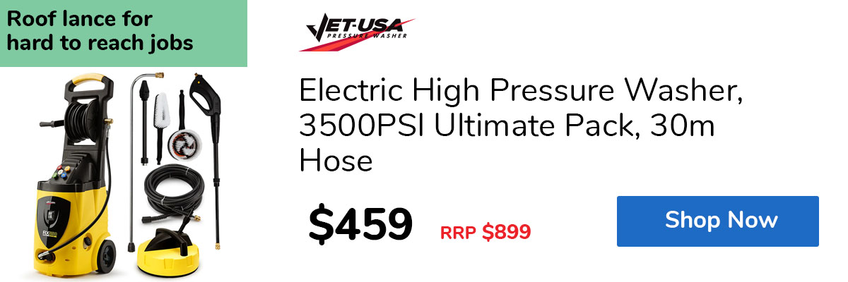 Electric High Pressure Washer, 3500PSI Ultimate Pack, 30m Hose