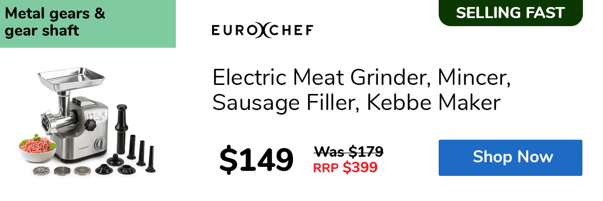 Electric Meat Grinder, Mincer, Sausage Filler, Kebbe Maker