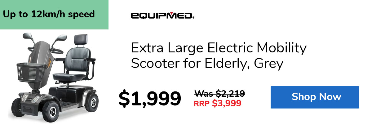 Extra Large Electric Mobility Scooter for Elderly, Grey