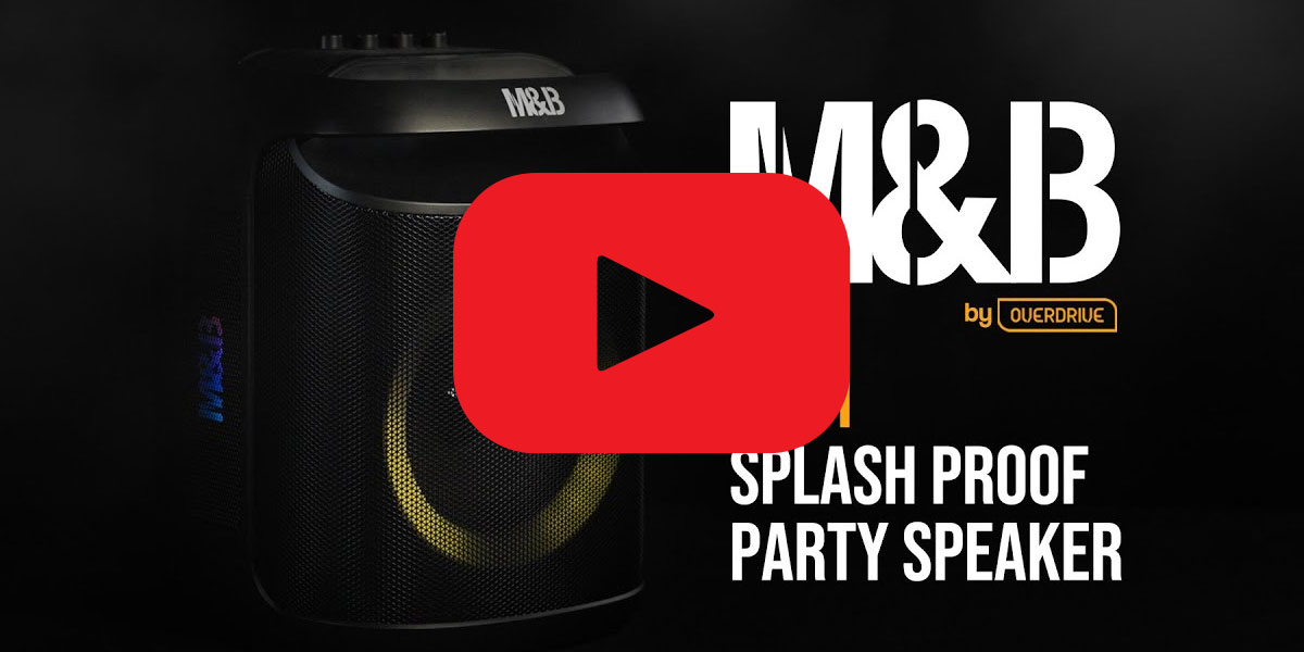 Party On with the M&B PS61 Splash Proof Bluetooth Speaker