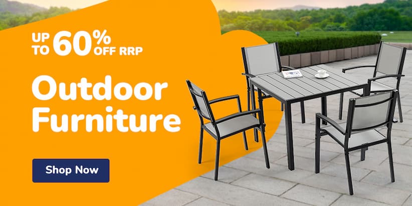 OUTDOOR FURNITURE UP TO 60% OFF RRP