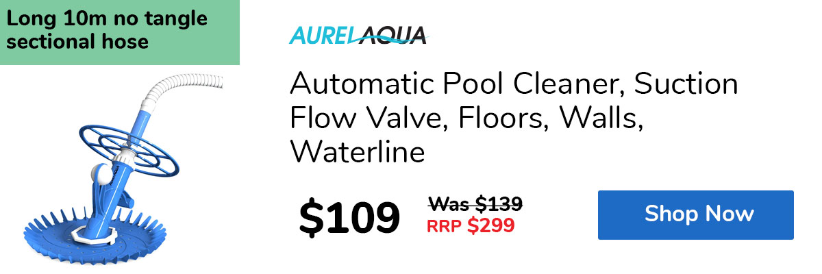 Automatic Pool Cleaner, Suction Flow Valve, Floors, Walls, Waterline