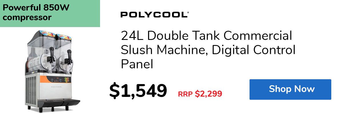 24L Double Tank Commercial Slush Machine, Digital Control Panel