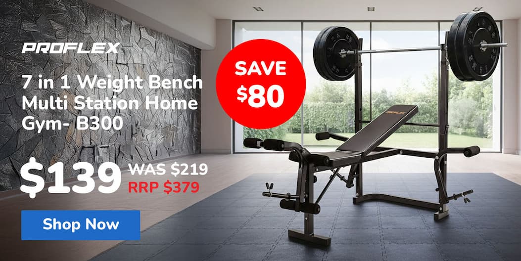 Proflex 7 in 1 Weight Bench Multi Station Home Gym- B300