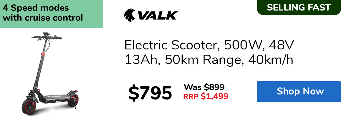Electric Scooter, 500W, 48V 13Ah, 50km Range, 40km/h