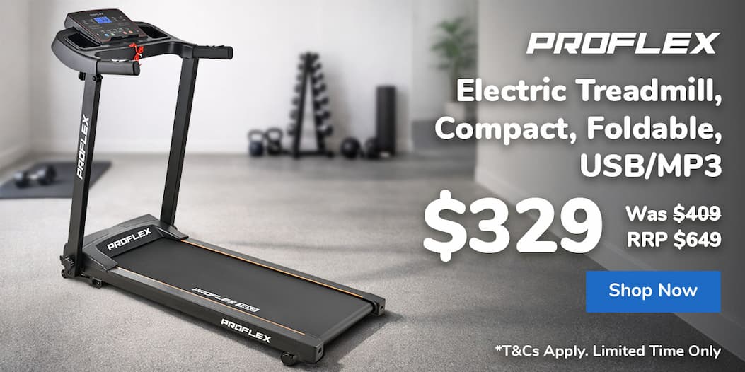 Electric Treadmill, Compact, Foldable, USB/MP3