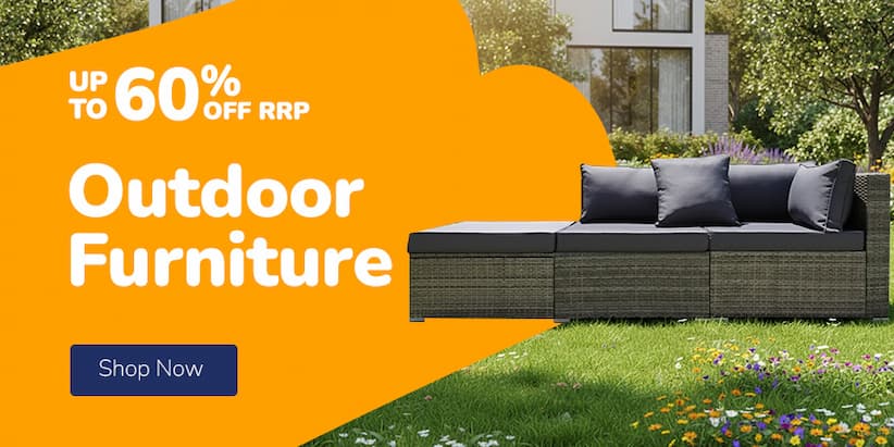 OUTDOOR FURNITURE UP TO 60% OFF RRP