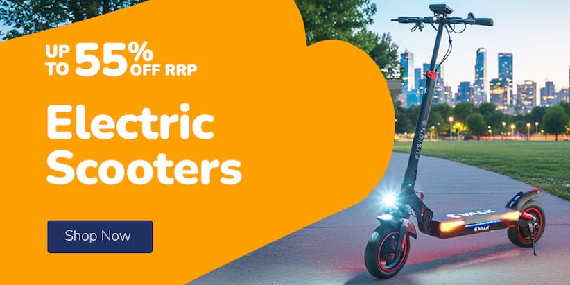 ELECTRIC SCOOTERS Up to 55% Off RRP