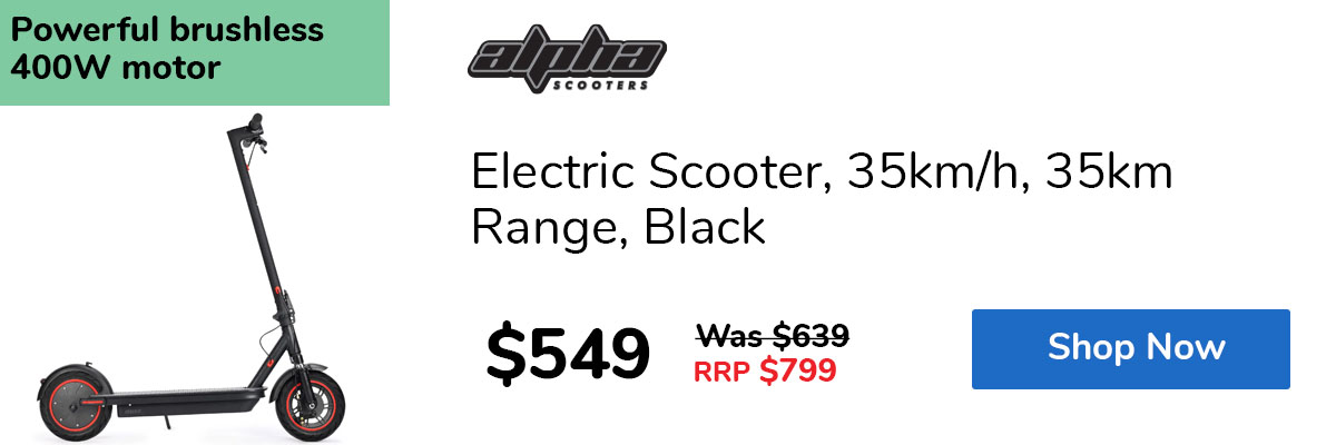Electric Scooter, 35km/h, 35km Range, Black