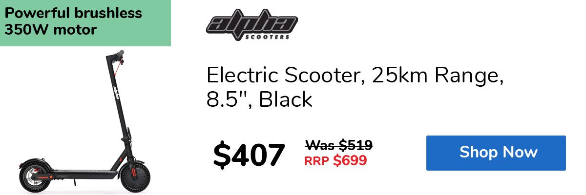 Electric Scooter, 25km Range, 8.5", Black