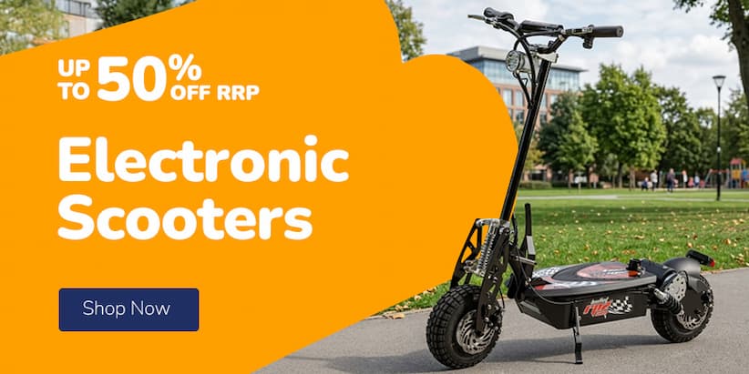 ELECTRIC SCOOTERS UP TO 50% OFF RRP